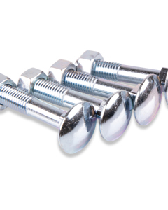 Mushroom head square neck bolt M 12x 65 w/nut DIN 603 galv